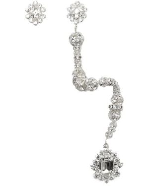 Magda Butrym Embellished Drop Earrings - White