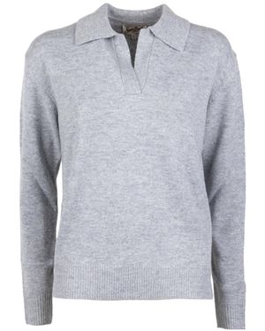 MC2 Saint Barth Eze Polo Collar Jumper - Grey