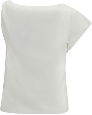Pinko Marlena Knotted Sleeveless Top - White