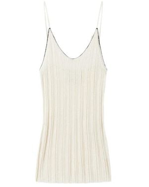 Isabel Marant Knitted Tank Top India - Natural
