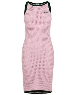 CASABLANCA Logo Patch Dress - Pink
