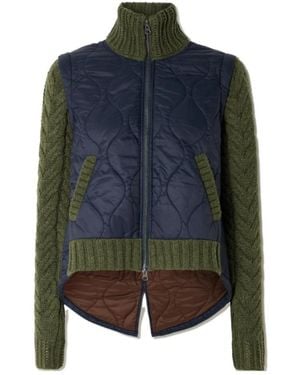 Veronica Beard Patra Quilted Shell Jacket - Blue