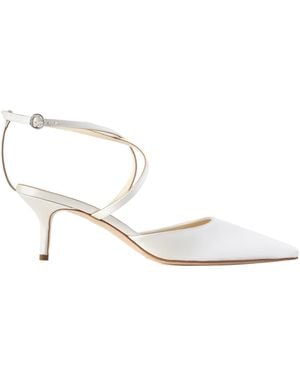 Aeyde High-Heel Ankle Strap Sandals - White