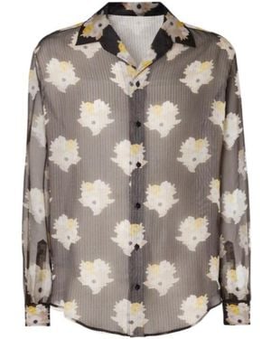 Fendi Floral Printed Oversized Shirt - Multicolour
