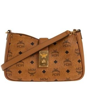 MCM Tracy Shoulder Bag - Brown