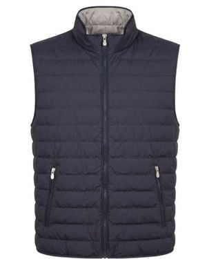 Brunello Cucinelli Quilted Gilet - Blue