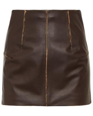 MM6 by Maison Margiela Zipper Skirt - Brown