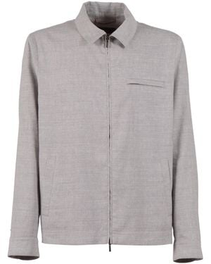 Peserico Zip-Up Shirt Jacket - Gray