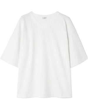 St. Agni Match Panelled Organic Cotton-Jersey T-Shirt - White