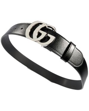 Gucci Cut Gg Marmont Belt - White