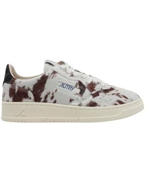 Autry Lace-Up Sneakers - Gray