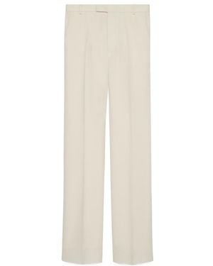 Gucci Log Patch Tailored Trousers - White