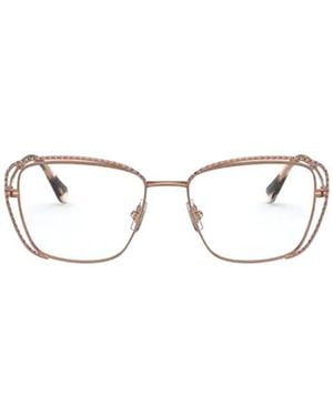 Miu Miu Eyewear Irregular Glasses - White