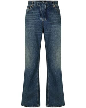 Balmain Washed Flared Jeans - Blue
