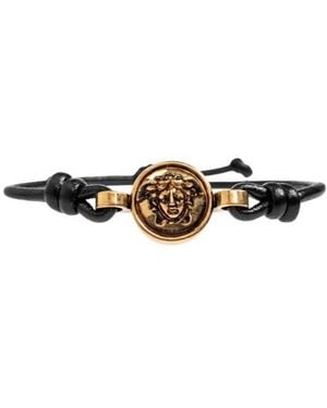 Versace Medusa Leather Bracelet - White