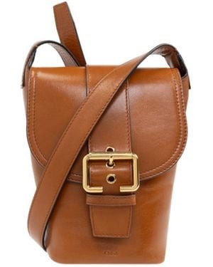 Chloé Flip Shoulder Bag - Brown