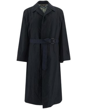 Maison Margiela Panelled Long Sleeved Trench Coat - Black