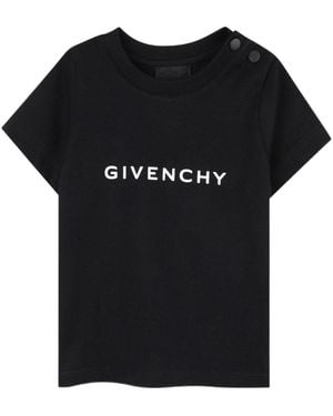 Givenchy Logo-Print Short-Sleeves T-Shirt - Black