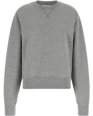 Entire studios Ribbed Crew-Neck Sweatshirt - Gray