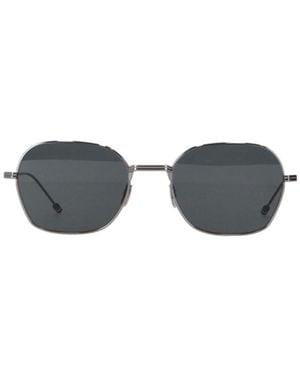 Thom Browne Eyewear Geometric Frame Sunglasses - White