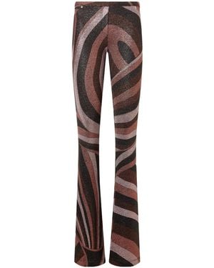 PUCCI Spiral Printed Trousers - Brown