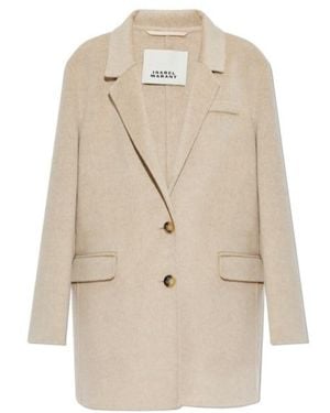 Isabel Marant Long-Sleeved Coat - Natural