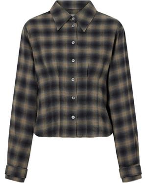 Our Legacy Cotton And Wool-Blend Shirt - Black