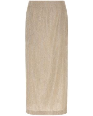 Peserico Lame Thread Skirt - Natural
