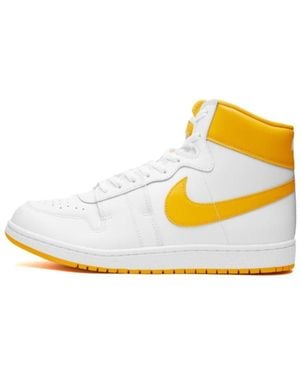 Nike Logo Casual High-Top Shoes - Yellow