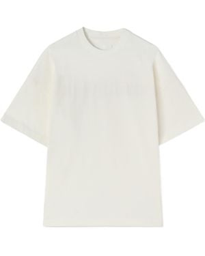 Jil Sander Logo Printed Crewneck T-Shirt - White