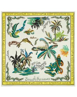 ALÉMAIS Square Scarf - Green