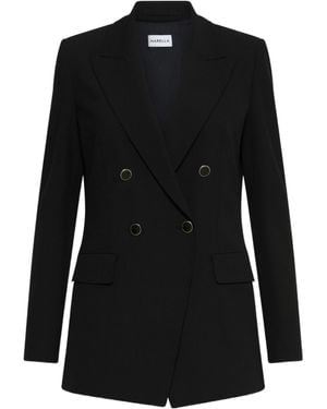 Marella Lapel Long-Sleeved Suit Jacket - Black