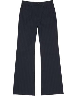Acne Studios Pinstripe Trousers - Blue
