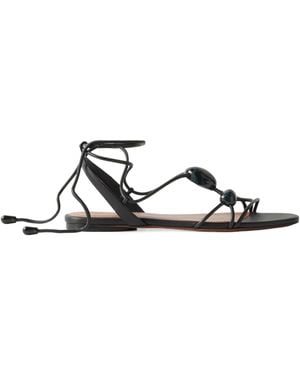 Zimmermann Gleam Flat Sandals - White