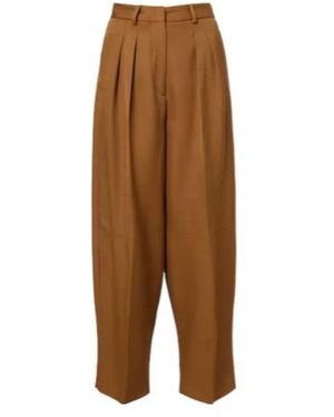 Altuzarra Pleated Casual Trousers - Brown