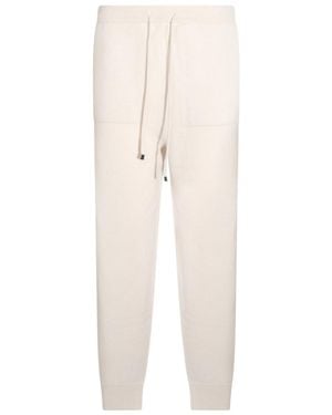 Antonelli Drawstring Knitted Trousers - Natural