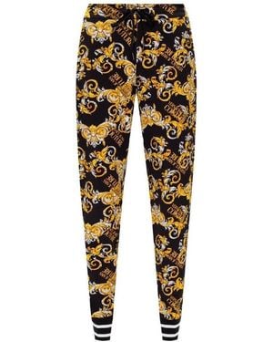Versace Jeans Couture Baroque Printed Joggers - Black