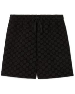 Gucci Printed Jersey Basketball Shorts, Ready-To-Wear - Black