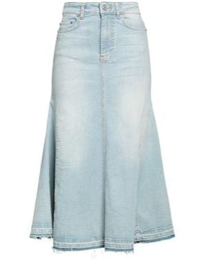 Ganni Denim Midi Skirt - Blue
