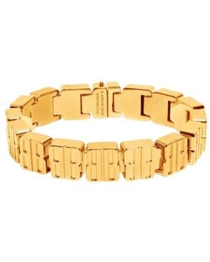 Balenciaga Logo Lettering Bracelet - Metallic