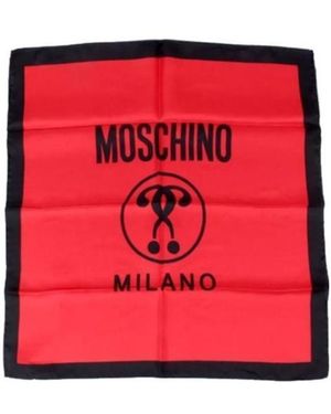 Moschino Logo Question Mark Scarf - Red