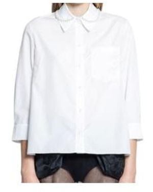 Simone Rocha Long Sleeve Shirt - White