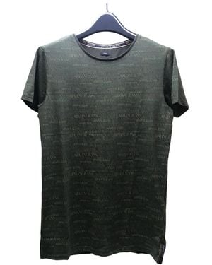 Armani Jeans Logo Round Neck T-Shirt - Blue