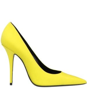 Saint Laurent Satin High Heels - Yellow