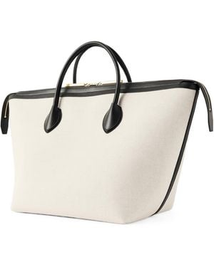 KHAITE Canvas Tote Bag - Natural