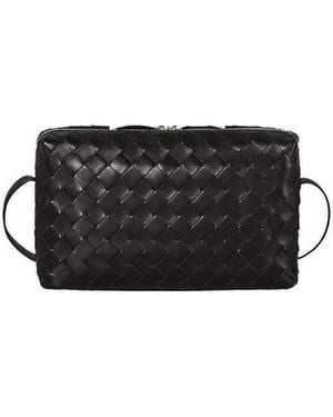 Bottega Veneta Intrecciato Weave Mini Bag - Black