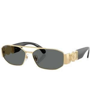 Versace Eyewear Irregular-Frame Sunglasses - Grey