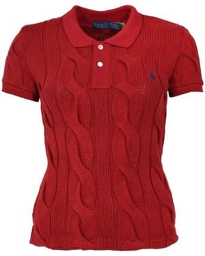 Polo Ralph Lauren Pony Embroidered Knitted Polo Shirt
