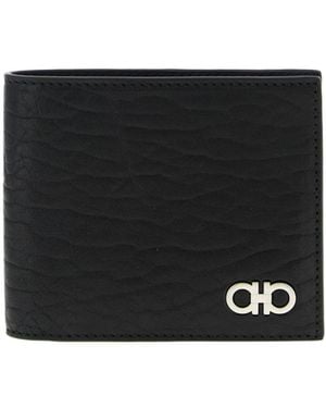 Ferragamo Gancini Logo Wallet - Black