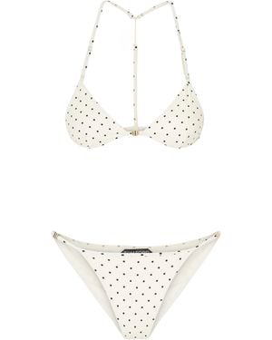 Tom Ford Polka-Dot Bikini - White
